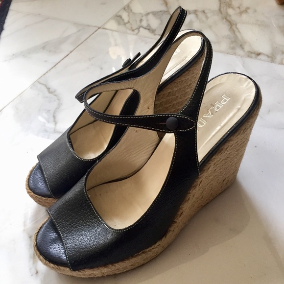 Prada sandals platform espadrille wedge sandals - Picture 1 of 8